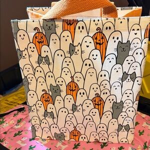 Ghost and Cat Tote Bag